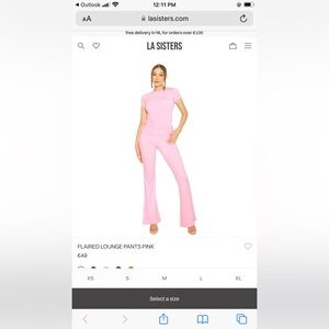 LA Sisters pink lounge pants